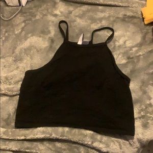 black crop tank top